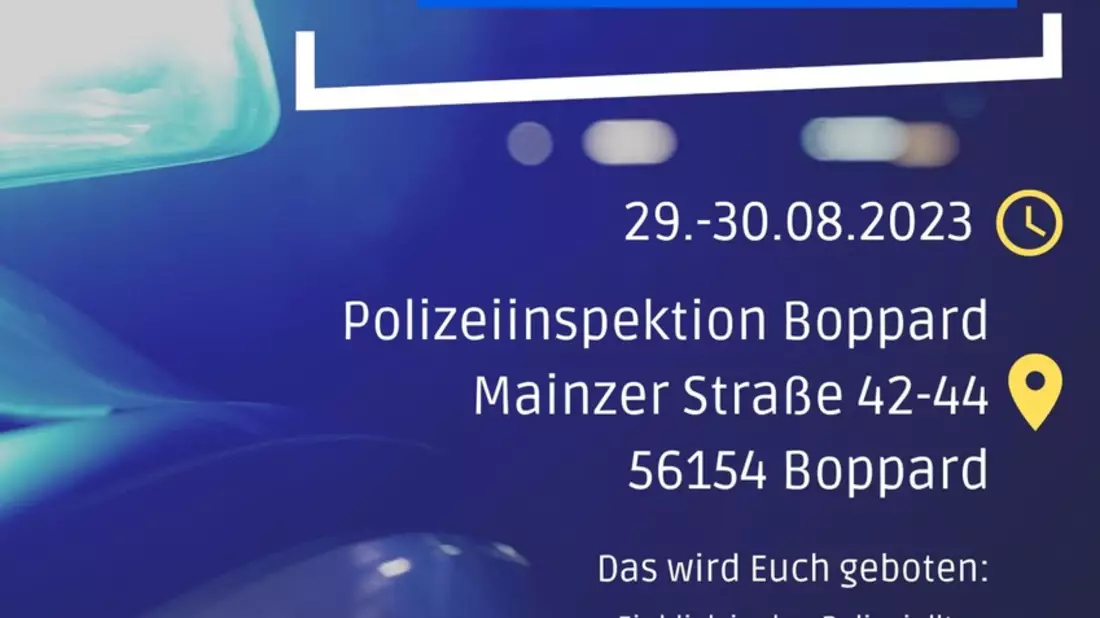 POL-PDKO: Schnuppertage Polizei Boppard im August - Bild: presseportal.de