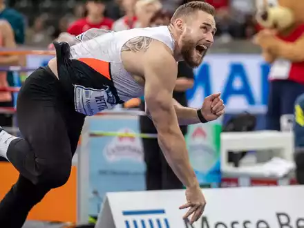 Wird auch die WM 2023 verpassen: Johannes Vetter. - Foto: Andreas Gora/dpa