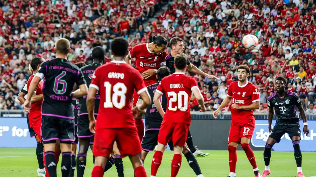 Die Bayern setzten sich gegen Liverpool nach einem 0:2-Rückstand noch mit 4:3 durch. - Bild: Danial Hakim/AP/dpa
