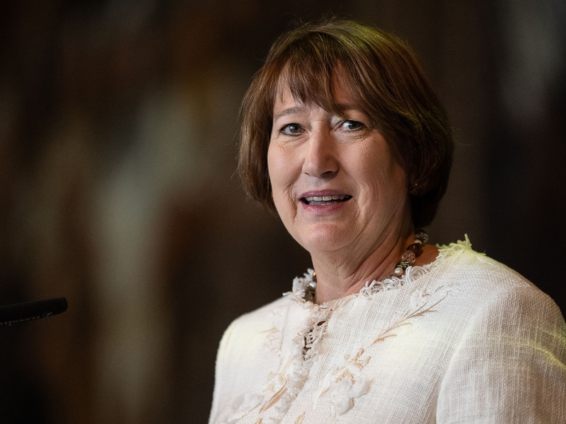 Hildegard Müller, Präsidentin des Verbandes der Automobilindustrie (VDA), warnt vor einem «Klimaschutz-Boomerang». - Foto: Swen Pförtner/dpa