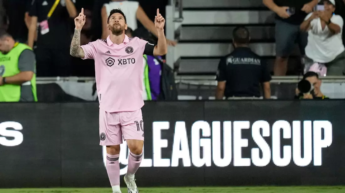 Erzielte wieder zwei Treffer für seinen neuen Club Inter Miami: Lionel Messi. - Bild: Rebecca Blackwell/AP