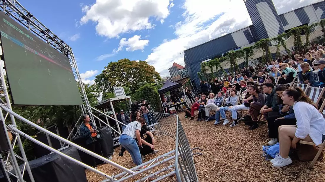 Public Viewing im Berliner Biergarten BRLO am 03.08.2023 - Bild: ?ber dts Nachrichtenagentur