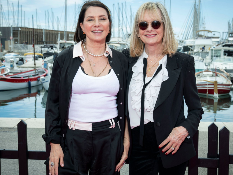 Sadie Frost (l) und Twiggy in Cannes. - Foto: Scott Garfitt/Invision/AP/dpa