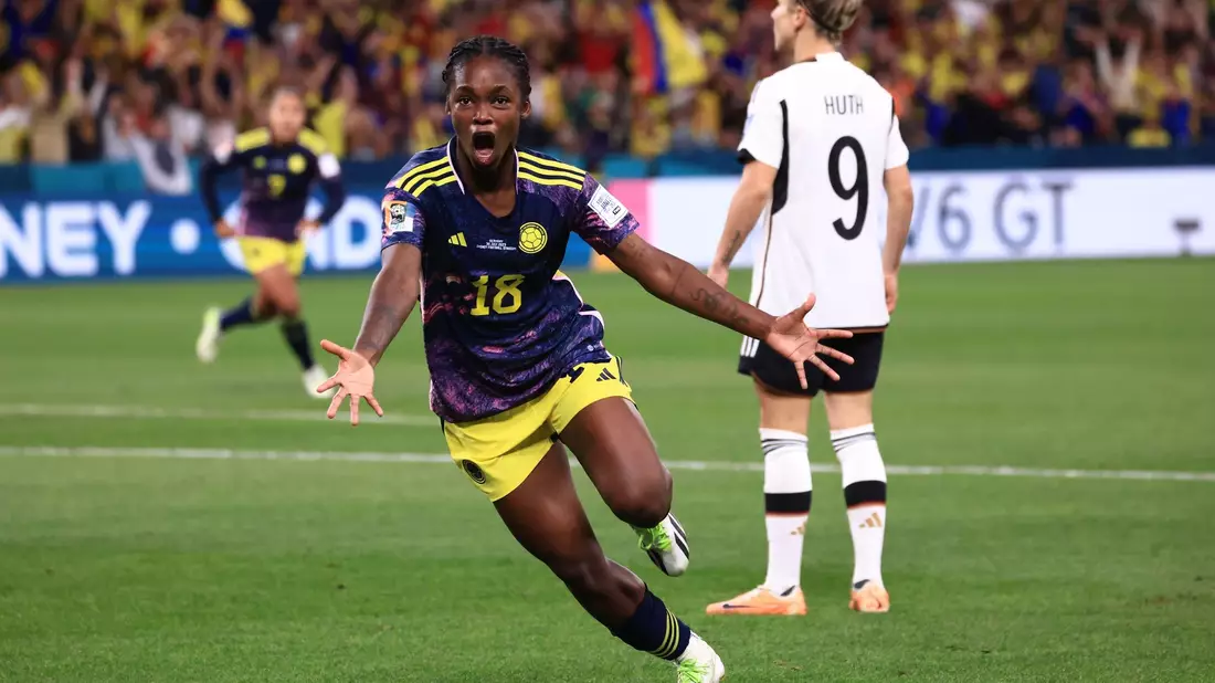 Traf gegen die DFB-Elf: Kolumbiens Linda Caicedo. - Bild: Mark Evans/AAP/dpa