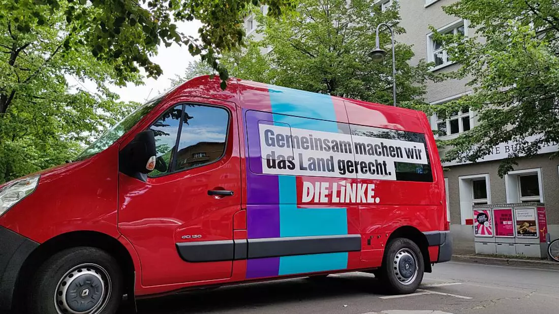 Linken-Kampagnenbus (Archiv) - Bild: ?ber dts Nachrichtenagentur