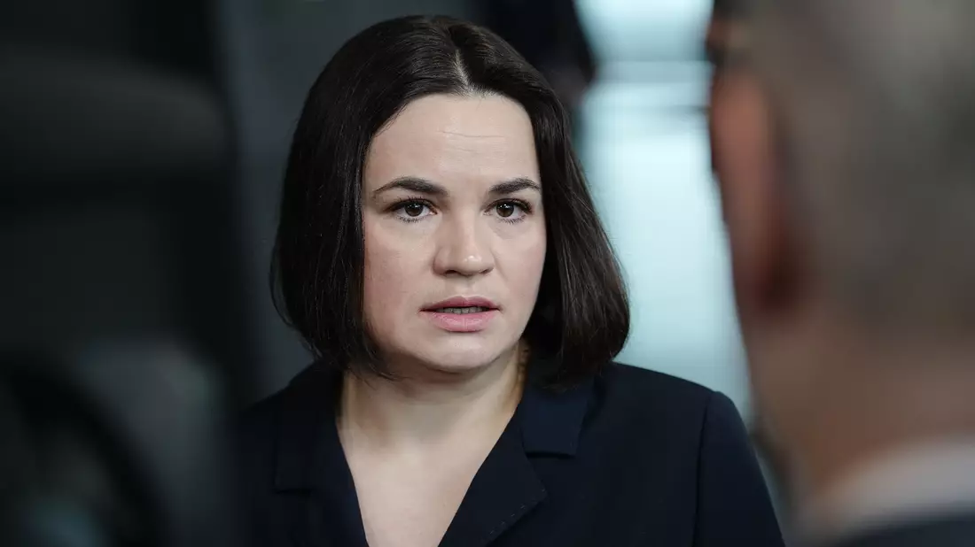 «Wir haben einen langen Weg vor uns. Aber jeder kleine Schritt bringt unseren Sieg näher», sagt die Oppositionsführerin Swetlana Tichanowskaja. - Bild: Kay Nietfeld/dpa/Archiv