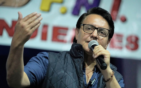 Fernando Villavicencio hatte sich als Kandidat der Bewegung Construye um das höchste Staatsamt in Ecuador beworben. - Foto: -/API via AP/dpa