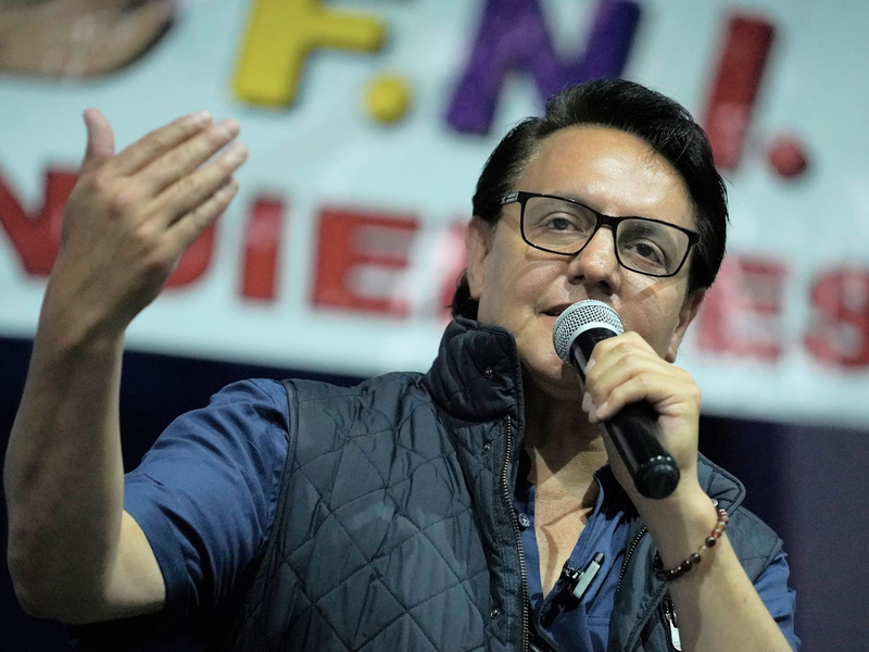 Fernando Villavicencio hatte sich als Kandidat der Bewegung Construye um das höchste Staatsamt in Ecuador beworben. - Foto: -/API via AP/dpa