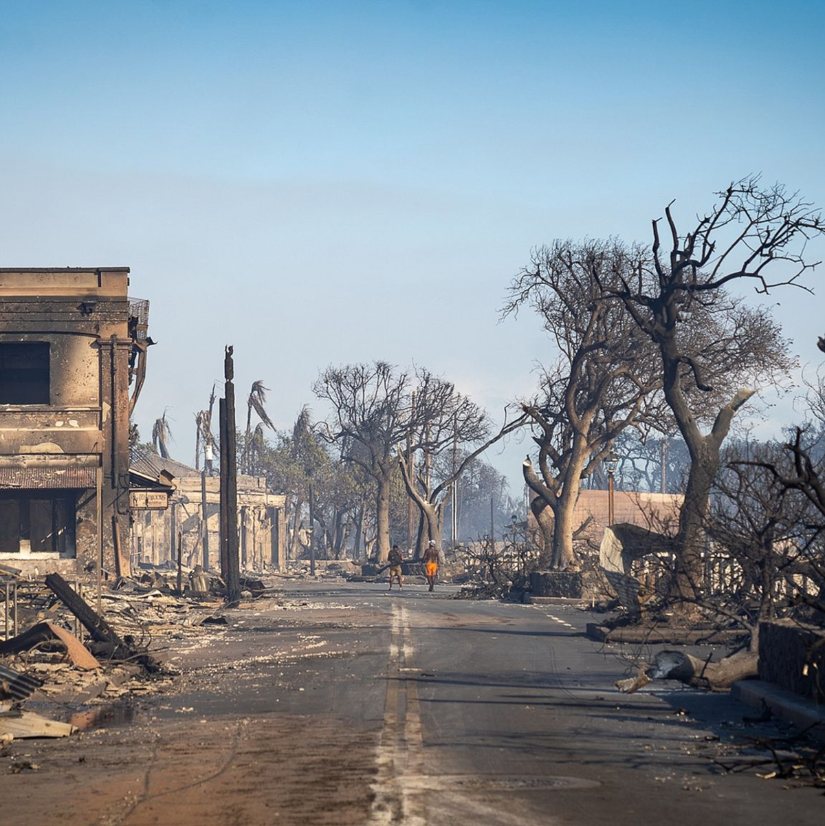 Der Waldbrand hat die Stadt Lahaina bis zur Unkenntlichkeit zerstört. - Foto: Jack Truesdale/Civil Beat/ZUMA Press Wire/dpa