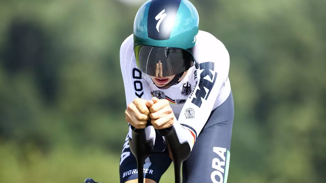 Enttäuschte in Glasgow: Der deutsche Radsportler Lennard Kämna. - Bild: David Pintens/Belga/dpa