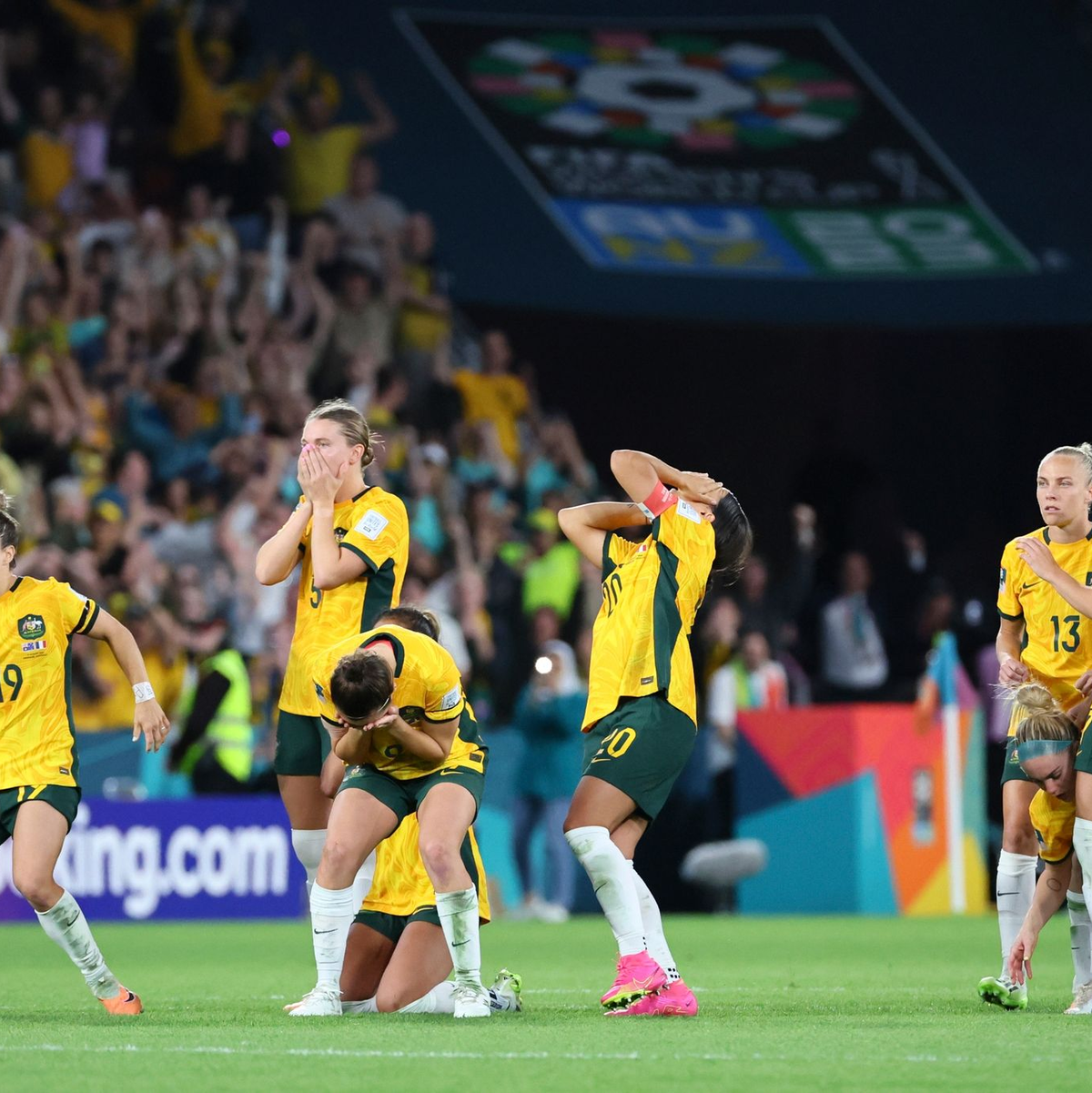 Australiens Fußballerinnen stehen im WM-Halbfinale. - Foto: Tertius Pickard/AP/dpa