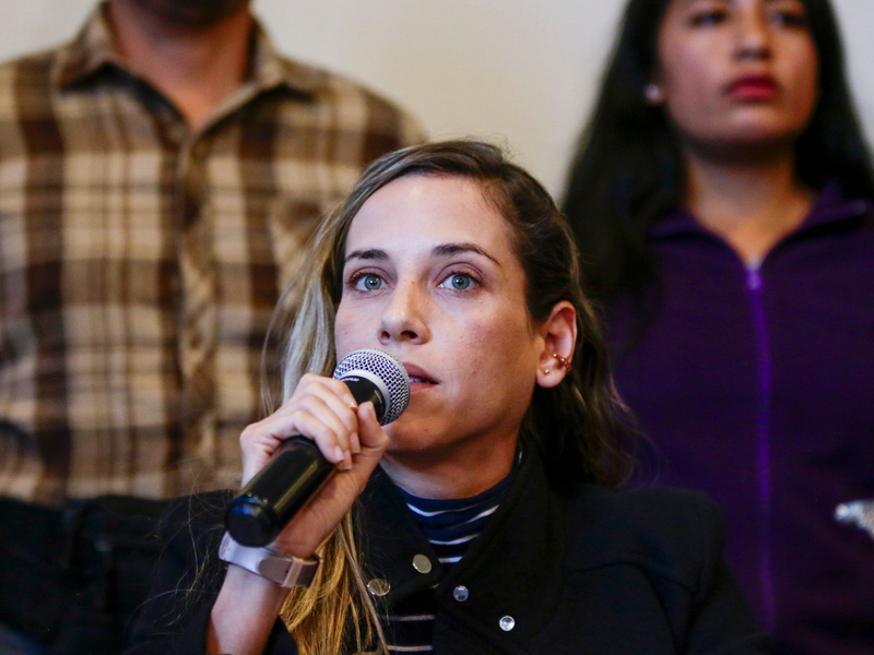 Vize-Kandidatin Andrea González Náder soll bei der Wahl am 20. August antreten. - Foto: Carlos Noriega/AP