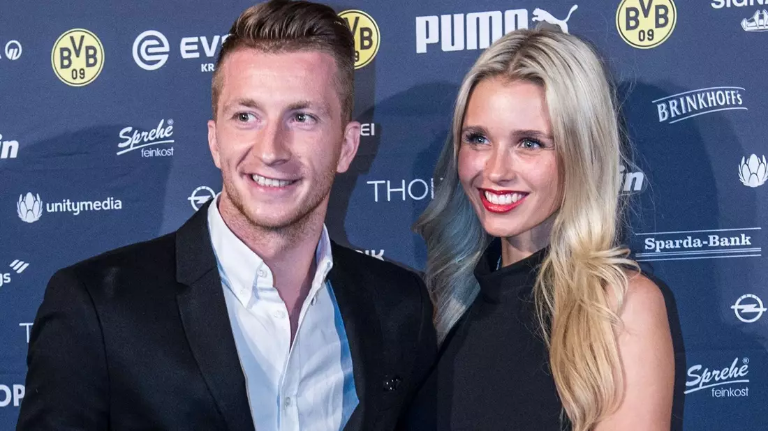 BVB-Star Marco Reus und Scarlett Gartmann erwarten Nachwuchs. - Bild: Paul Zinken/dpa