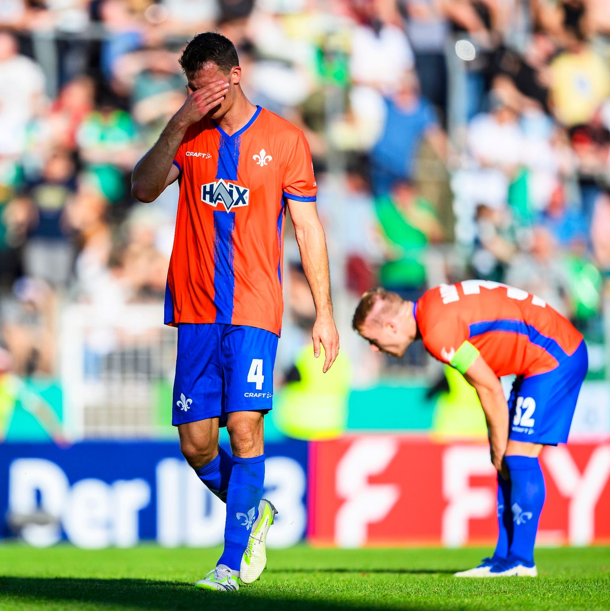 Christoph Zimmermann und Darmstadt scheiden in der ersten Runde aus dem DFB-Pokal aus. - Foto: Tom Weller/dpa