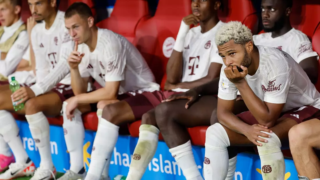 Die Bayern haben das Spiel um den Supercup mit 0:3 gegen RB Leipzig verloren. - Bild: Daniel Löb/dpa