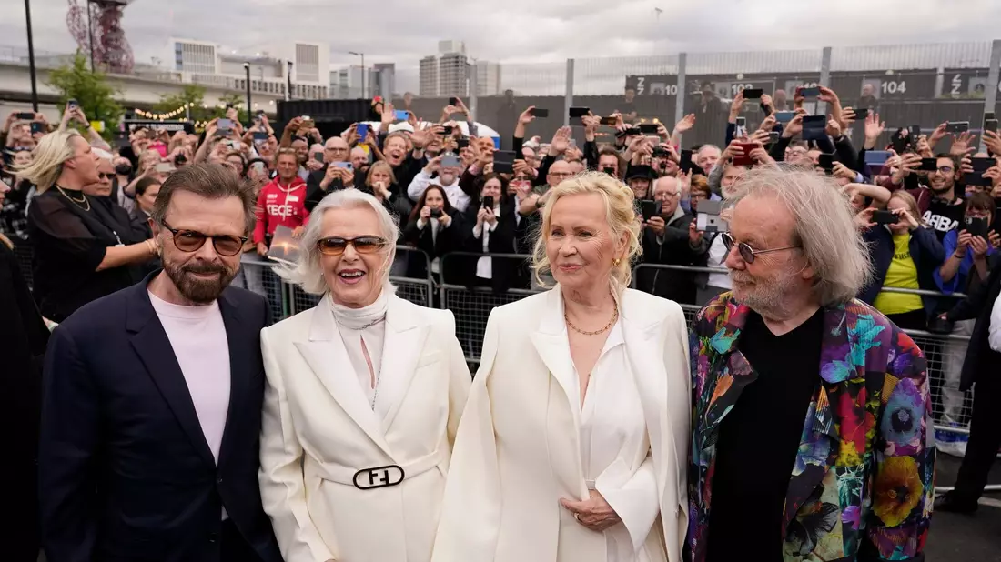 Björn Ulvaeus (l-r), Anni-Frid Lyngstad, Agnetha Fältskog und Benny Andersson sind Abba. - Bild: Alberto Pezzali/AP/dpa