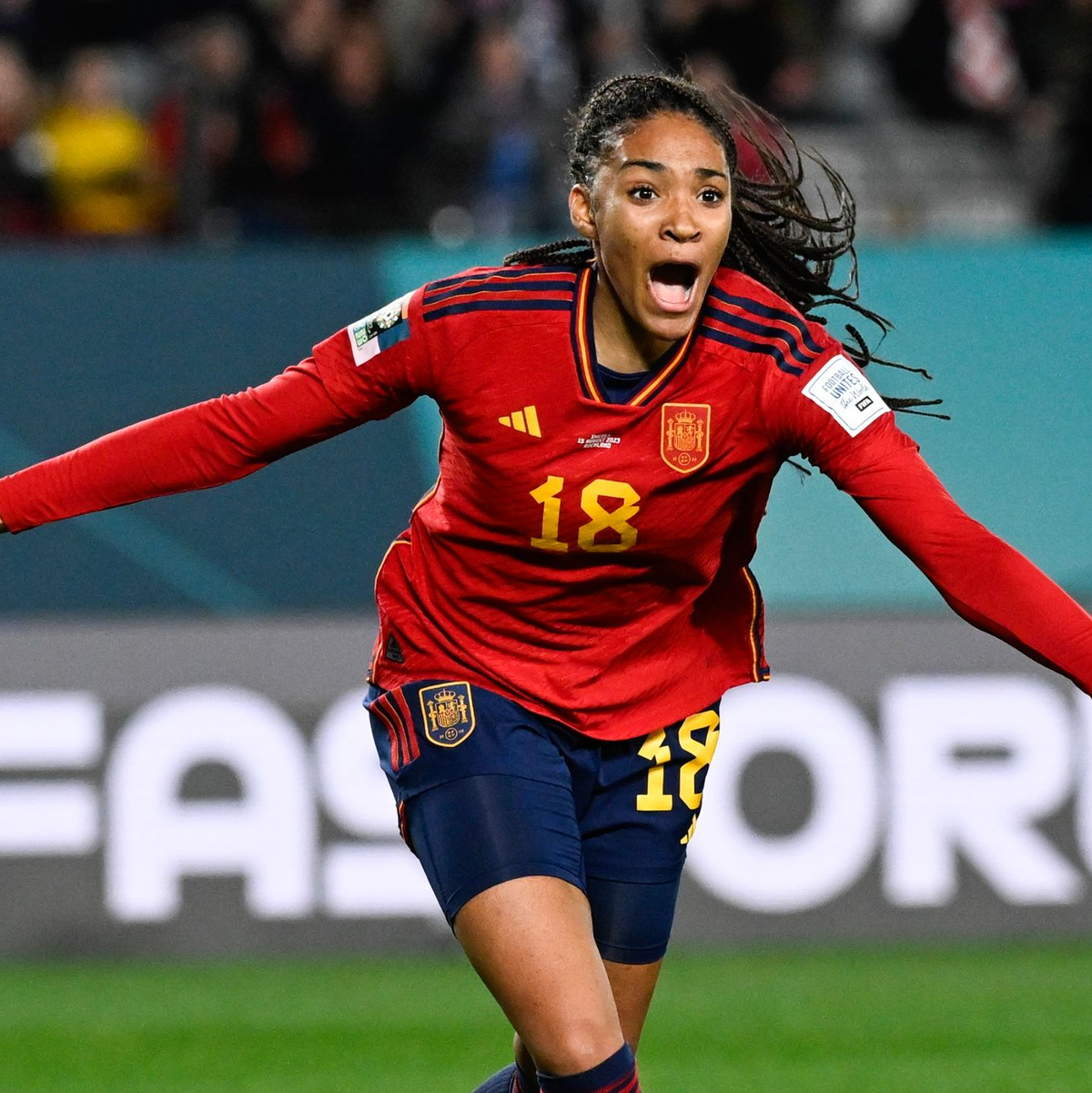 Die Spanierinnen setzen auf Salma Paralluelo. - Foto: Andrew Cornaga/AP/dpa