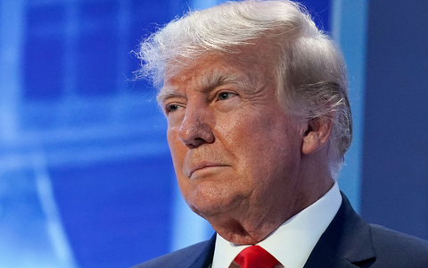 Ex-US-Präsident Donald Trump wurde imUS-Bundesstaat Georgia angeklagt. - Foto: Matt Rourke/AP/dpa/Archiv