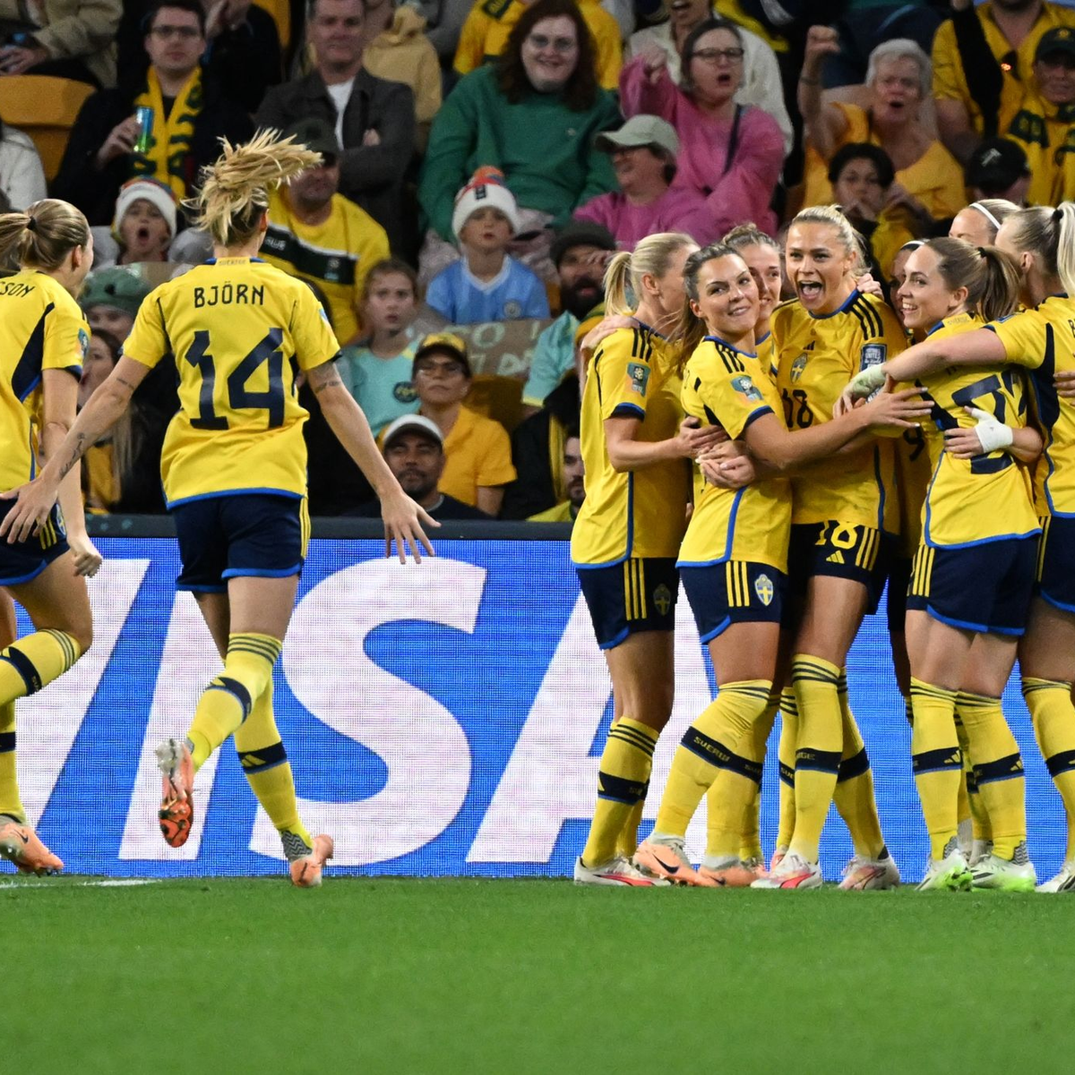 Die Schwedinnen haben bei der WM das Spiel um Platz drei mit 2:0 gegen Australien gewonnen. - Foto: Darren England/AAP/dpa