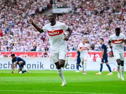 Stuttgarter Tormaschine: Serhou Guirassy. - Foto: Tom Weller/dpa