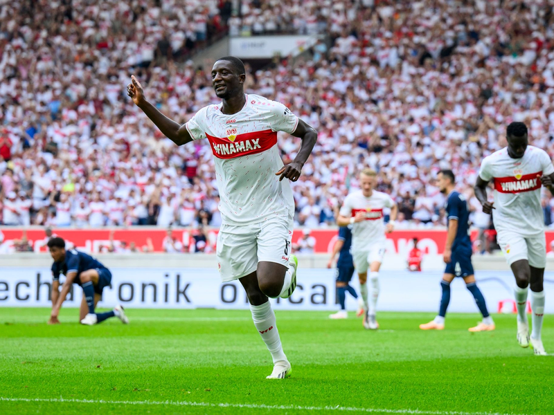 Stuttgarter Tormaschine: Serhou Guirassy. - Foto: Tom Weller/dpa