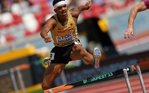 Joshua Abuaku hat über 400 Meter Hürden das Finale erreicht. - Foto: Marcus Brandt/dpa