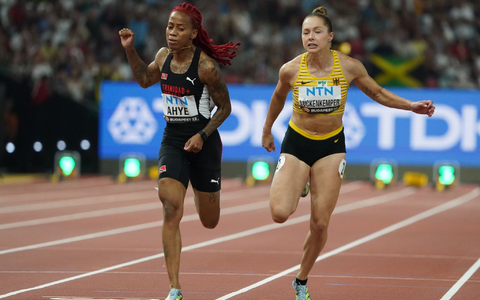Gina Lückenkempers (r) Lauf reichte nicht für das 100-Meter-Finale. - Foto: Marcus Brandt/dpa