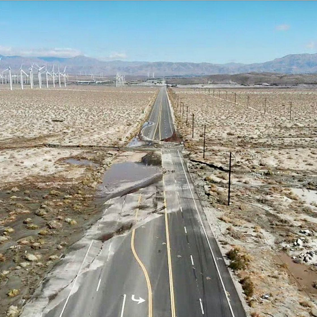 Sturmschäden am Indian Canyon in Kalifornien, nachdem der Tropensturm «Hilary» in dem Gebiet Überschwemmungen verursacht hat. - Foto: City Of Palm Springs/ZUMA Press Wire/dpa