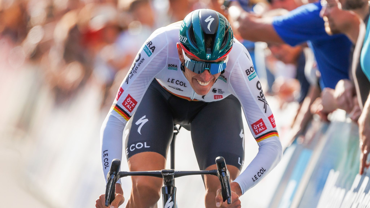 Nils Politt bei der Deutschland Tour. - Foto: Alexander Neis/Eibner-Pressefoto/dpa