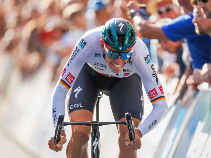 Nils Politt bei der Deutschland Tour. - Foto: Alexander Neis/Eibner-Pressefoto/dpa