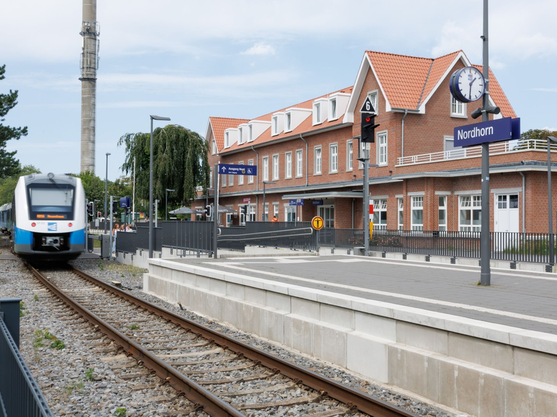 Der «Bahnhof des Jahres» in Nordhorn. - Foto: Friso Gentsch/dpa