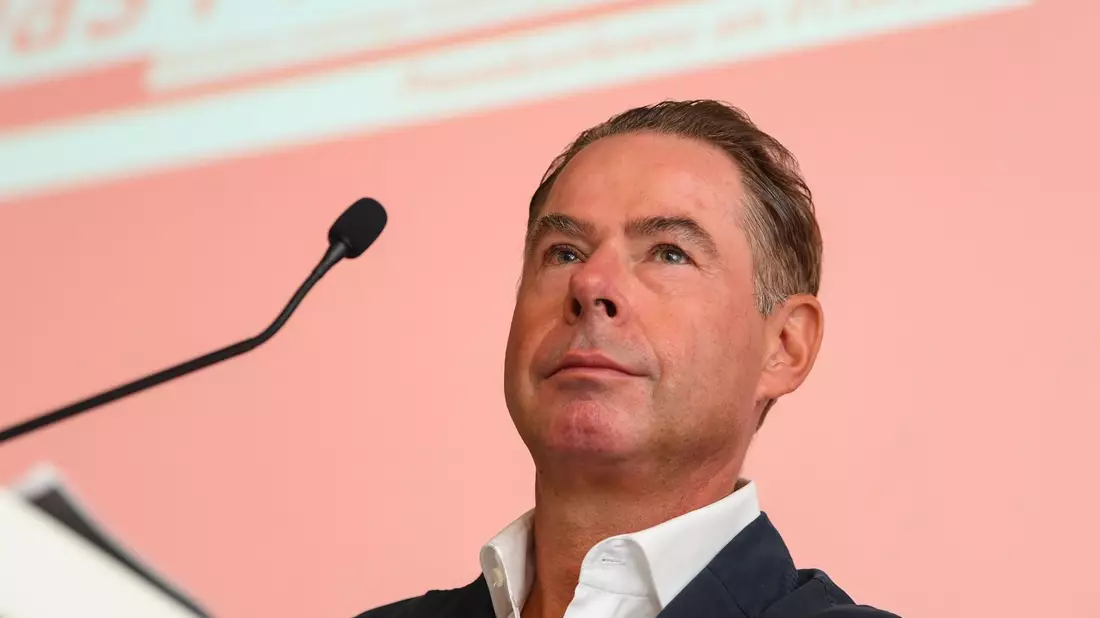 Mathias Düsterdick, Vorstandsvorsitzender der Gerchgroup AG Düsseldorf. Der auf Büroimmobilien und Quartiersentwicklung spezialisierte Projektentwickler Gerch hat für vier Gesellschaften Insolvenz angemeldet. - Bild: Arne Dedert/dpa