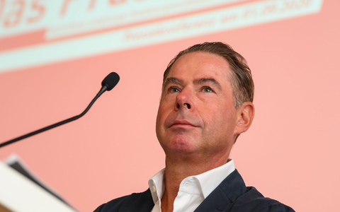 Mathias Düsterdick, Vorstandsvorsitzender der Gerchgroup AG Düsseldorf. Der auf Büroimmobilien und Quartiersentwicklung spezialisierte Projektentwickler Gerch hat für vier Gesellschaften Insolvenz angemeldet. - Foto: Arne Dedert/dpa