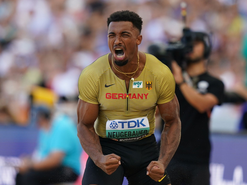 «Fünfter Platz, gute Punktzahl, geile Saison gehabt, deutscher Rekord - jetzt kann ich echt gut schlafen», resümiert Leo Neugebauer. - Foto: Marcus Brandt/dpa