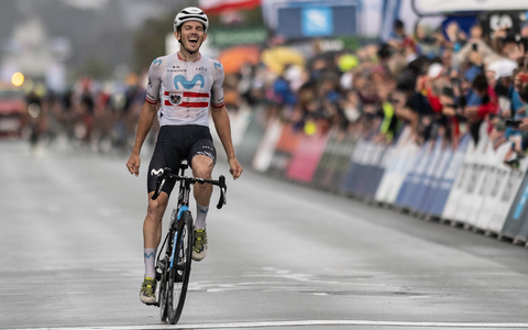 Gregor Mühlberger setzte sich auf der zweiten Etappe der Deutschland Tour durch. - Foto: Swen Pförtner/dpa