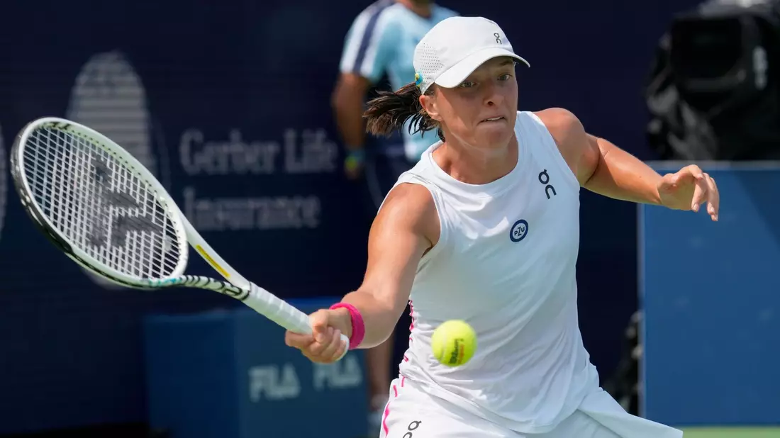 Iga Swiatek fordert eine schnelle Entscheidung über den Ausrichtungsort der WTA Finals. - Bild: Leslie Billman/CSM via ZUMA Press Wire/dpa
