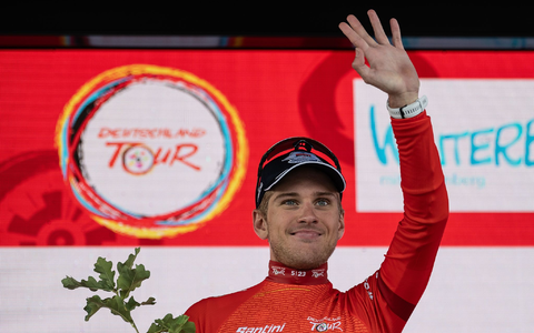 Der Belgier Ilan Van Wilder hat bei der Deutschland Tour den Gesamtsieg eingefahren. - Foto: Swen Pförtner/dpa