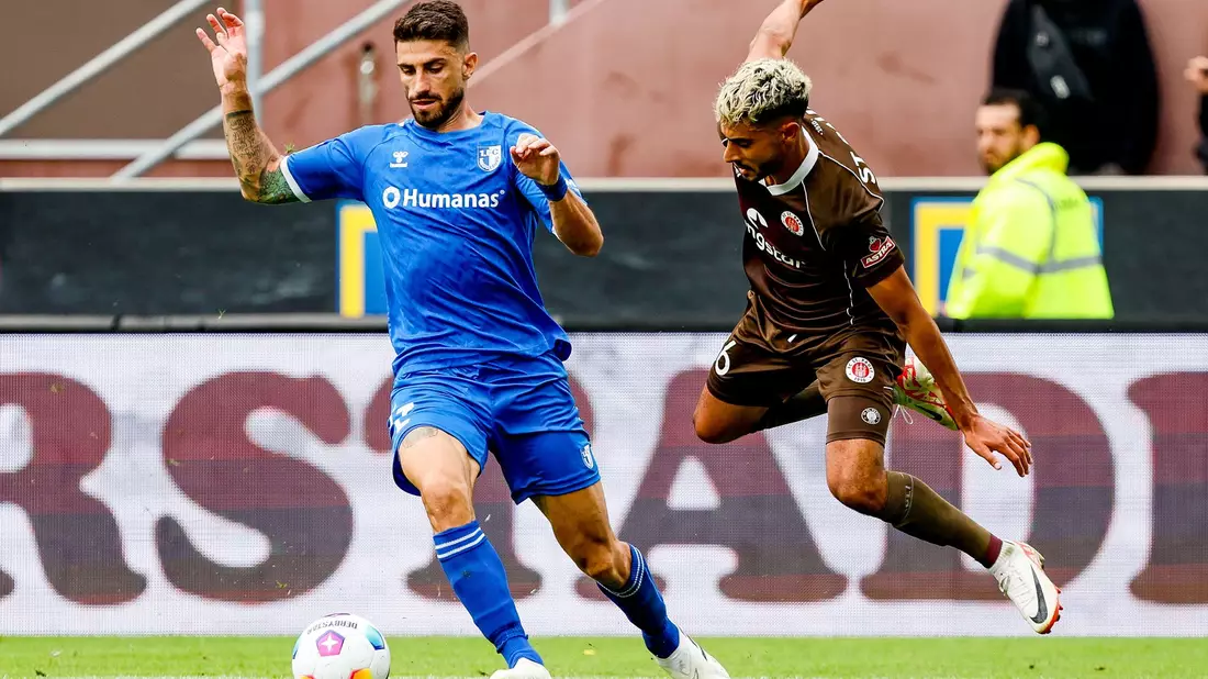 In der Partie zwischen dem FC St. Pauli und dem 1. FC Magdeburg kam es zu einer Punkteteilung. - Bild: Axel Heimken/dpa