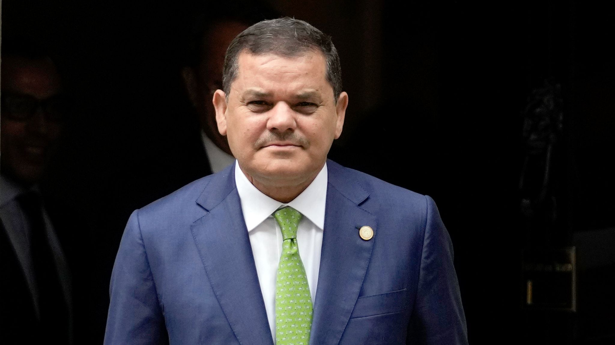 Libyens Ministerpräsident Abdul Hamid Dbaiba - das Land erkennt Israel nicht als Staat an. - Foto: Matt Dunham/AP/dpa