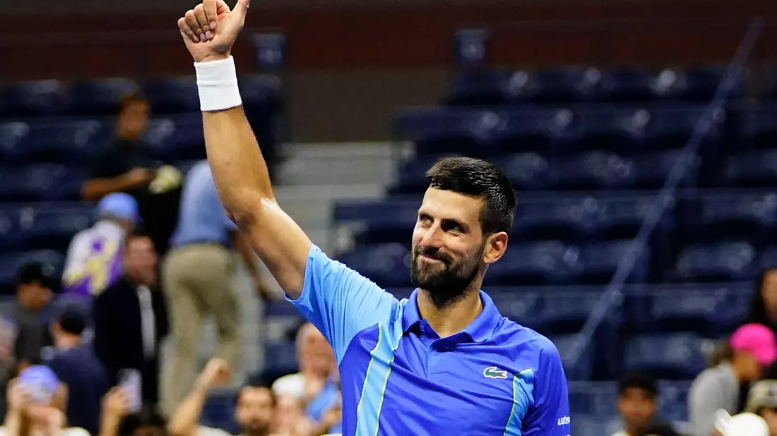 Novak Djokovic in Aktion. - Bild: Frank Franklin II/AP/dpa