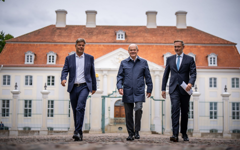 Die Bundesregierung tagt derzeit bei einer Kabinettsklausur in Meseberg bei Berlin. - Foto: Michael Kappeler/dpa