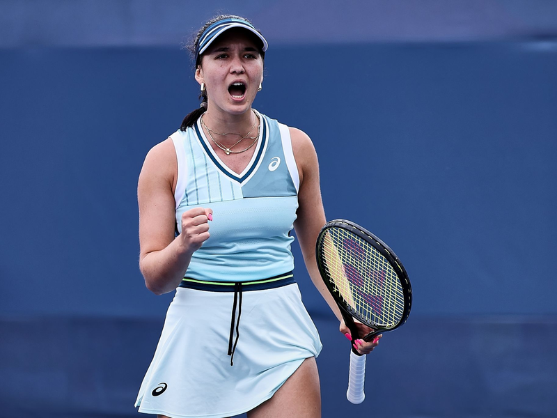 Eva Lys gewann gegen Jekaterina Makarowa glatt in zwei Sätzen. - Foto: Mathias Schulz/ZUMA Press Wire/dpa