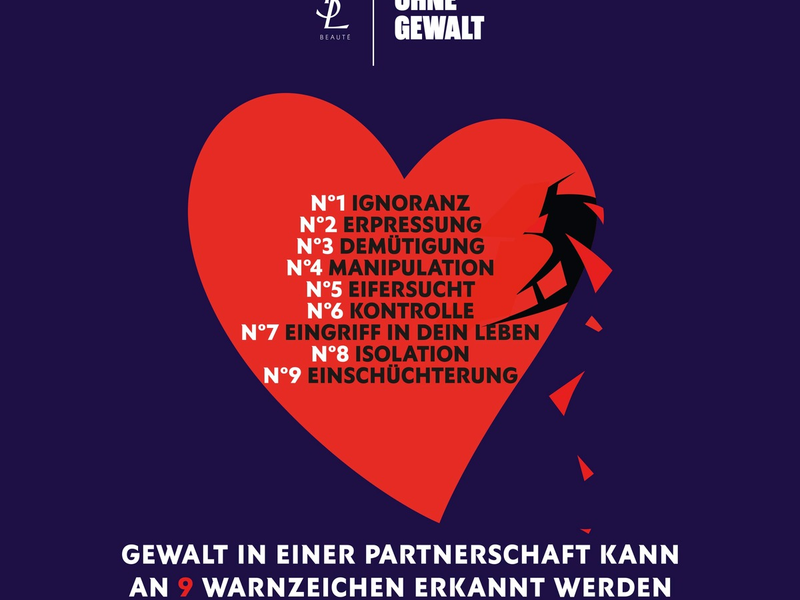 Zum Internationalen Tag gegen Gewalt an Frauen ruft YSL Beauty mit 'Liebe ohne Gewalt' zu mehr Solidarität und Achtsamkeit auf - in prominenter Unterstützung - Foto: presseportal.de