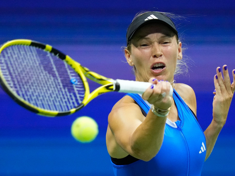 Steht in New York in der dritten Runde: Caroline Wozniacki. - Foto: Frank Franklin II/AP