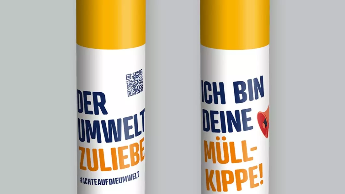 Ein Zeichen gegen Zigaretten-Stummel - Bild: presseportal.de