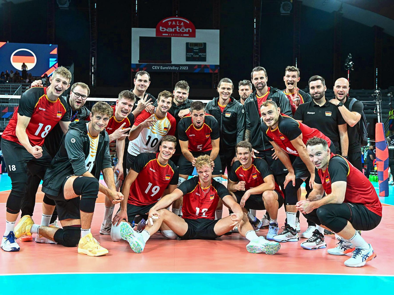 Die deutschen Volleyballer holten bei der EM den zweiten Sieg im zweiten Spiel. - Foto: -/Deutscher Volleyball-Verband/dpa