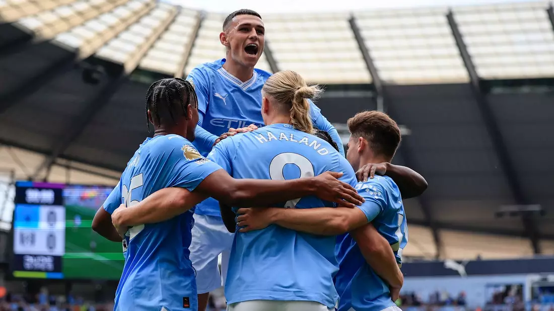 Manchester City holte sich den vierten Sieg im vierten Spiel. - Bild: Conor Molloy/News Images via ZUMA Press Wire/dpa