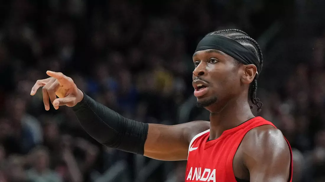 Kanadas Shai Gilgeous-Alexander gibt Anweisungen. Die hochgehandelten Kanadier stehen vor dem Aus. - Bild: Soeren Stache/dpa