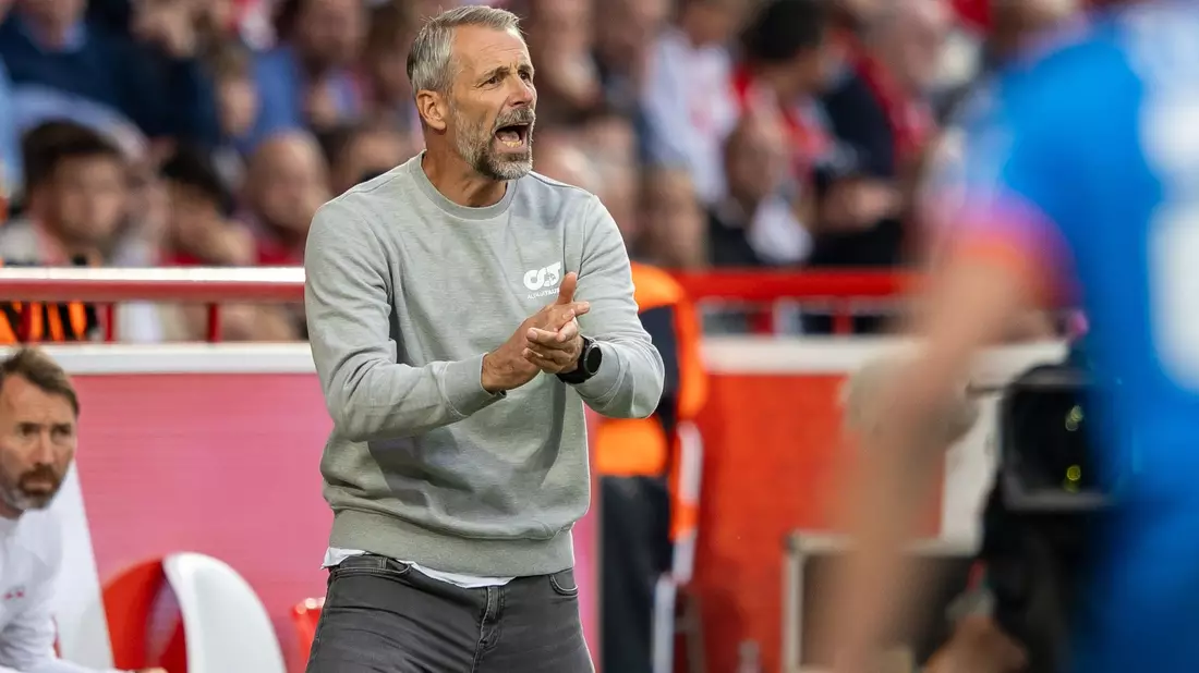Siegte mit Leipzig bei Union Berlin: RB-Coach Marco Rose. - Bild: Andreas Gora/dpa