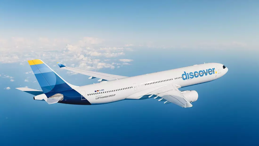 Ein Flugzeug der discover.airlines. - Bild: discover.airlines/dpa